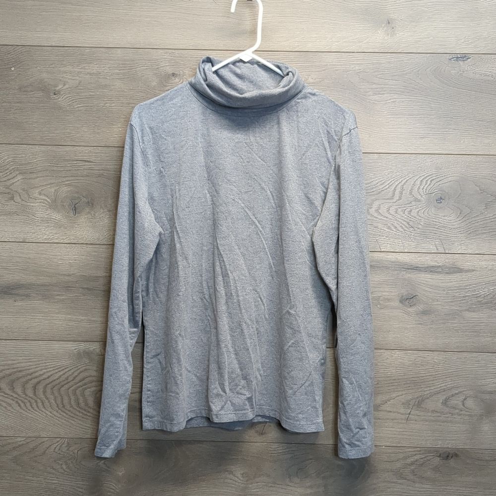 Northctest Gray Long Sleeve Turtleneck Top Womens Size XL